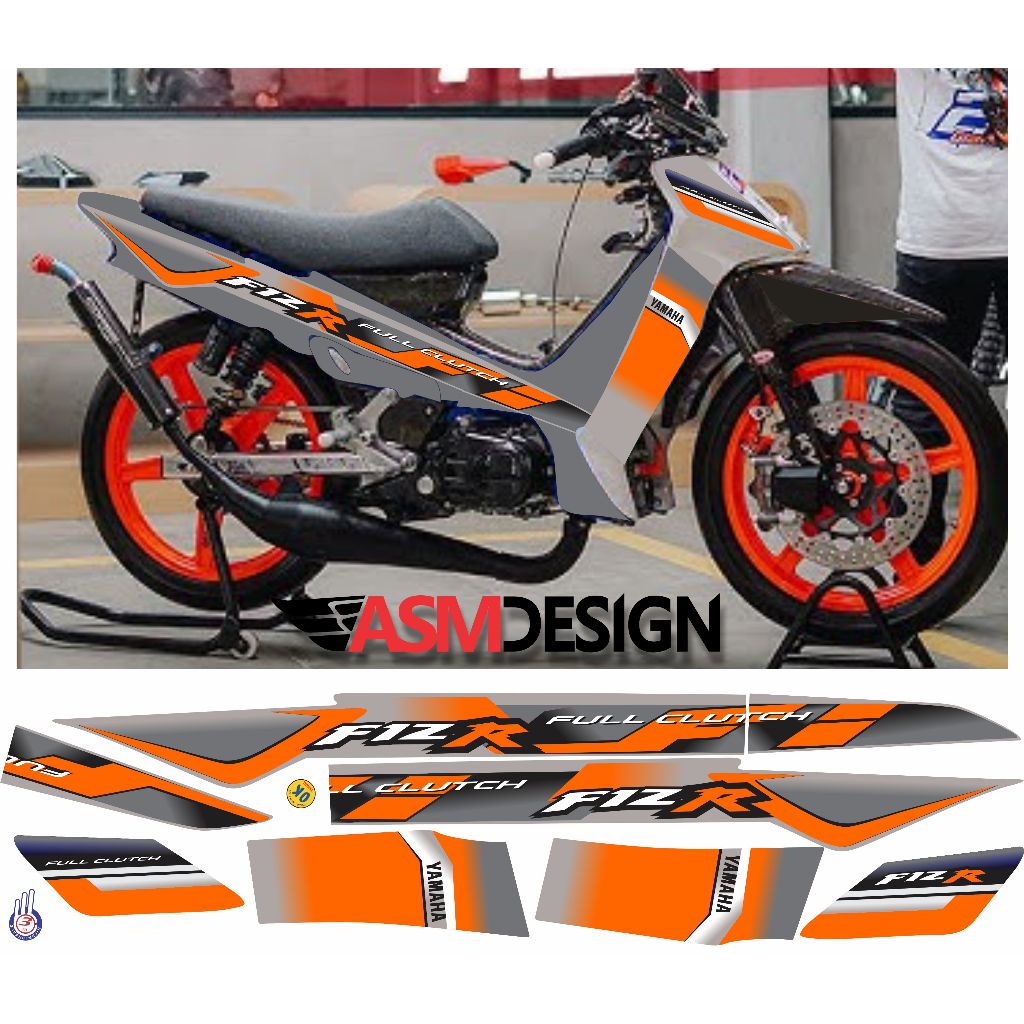 Jual STRIPING STIKER FIZR ROAD RACE 2002 FULL CLUTCH | Shopee Indonesia