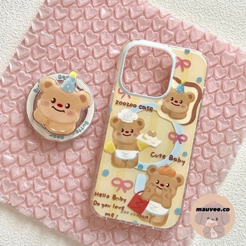 Jual [READY] IPHONE CASE MAGSAFE BUTTER BEAR FREE POPSOCKET MAGSAFE ...