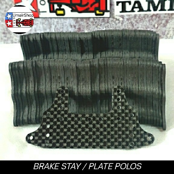 Jual Rep Tamiya HG Carbon Rear Brake Stay Polos /HG Carbon Break Stay 1 ...