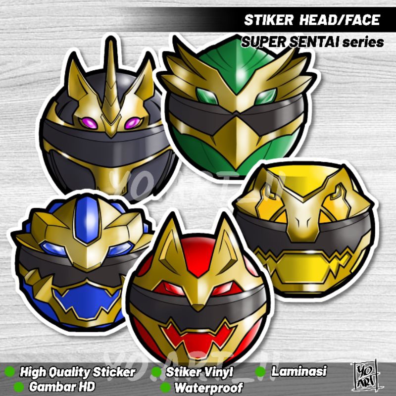 Jual Stiker Head/face - SUPER SENTAI series | Shopee Indonesia
