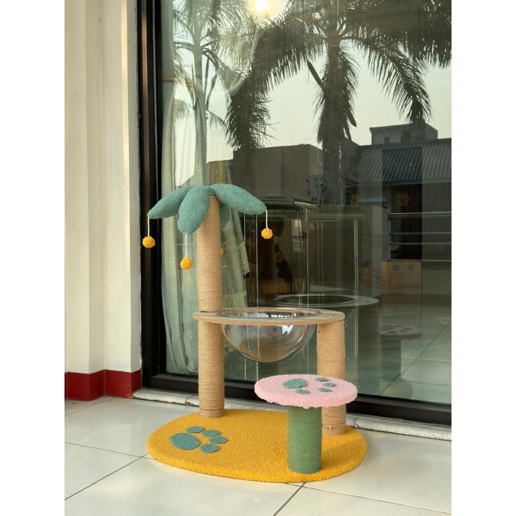 Jual Cat Tree Premium Garukan Cakaran Rumah Kucing Cat Condo House ...