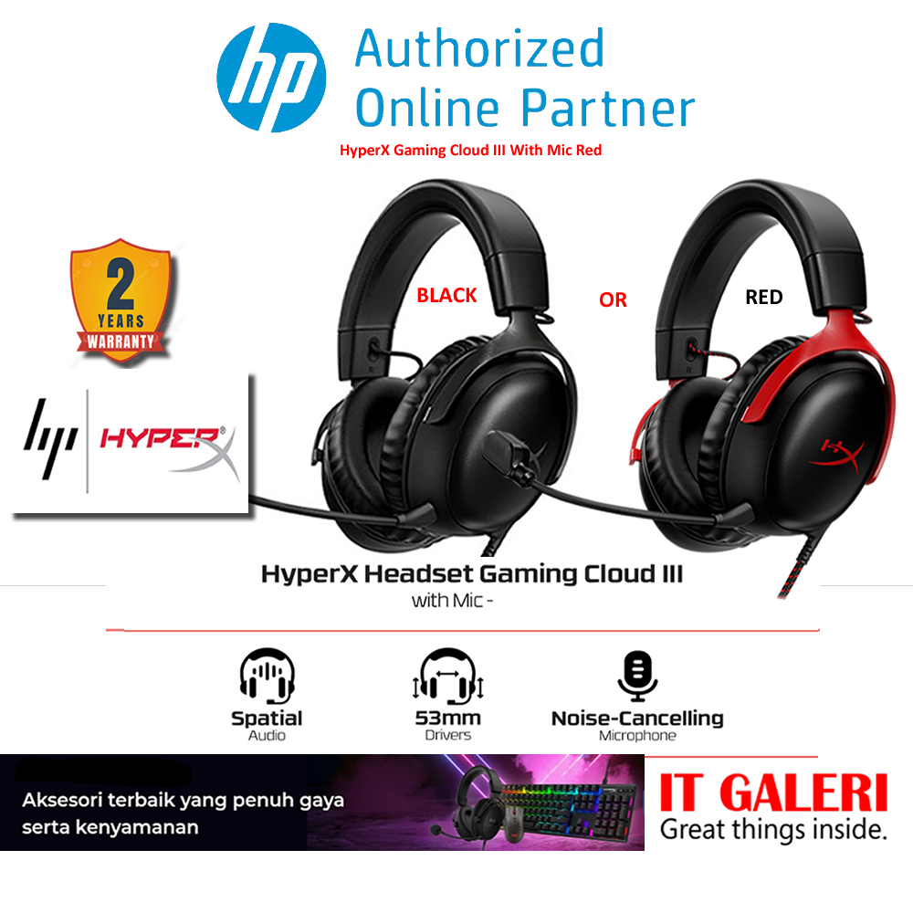 HyperX Cloud III Gaming Headset (Black)