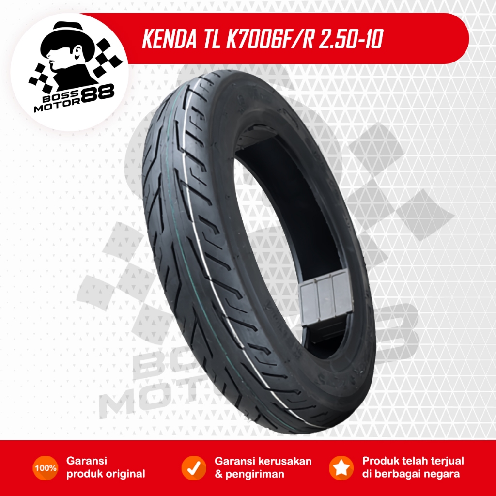 Jual Kenda Ban Motor Tipe K7006 Tubeless Ukuran 2.50 - 10 Untuk Ban ...