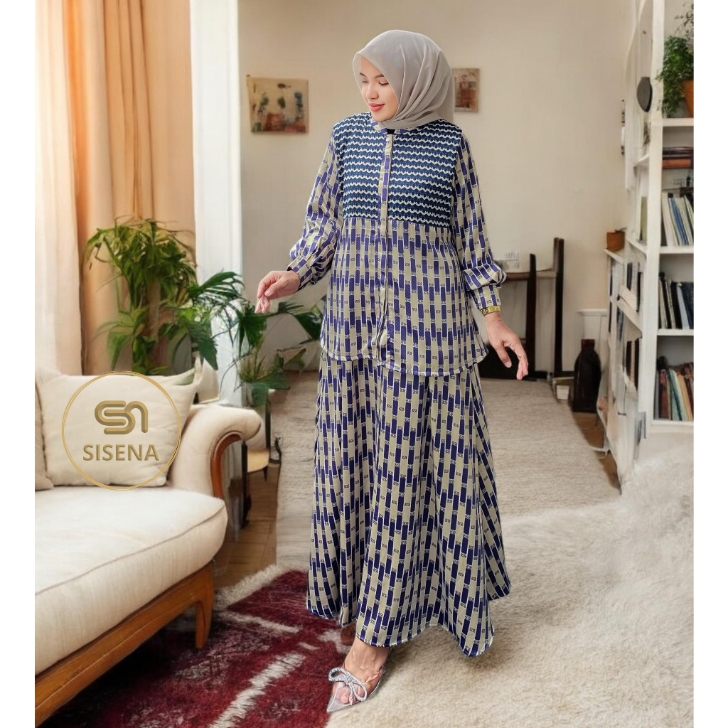 Jual setrok stelan rok silk silky premium motif terbaru FIANKA, SOFIA ...