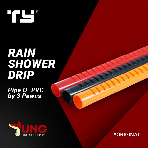 Jual TY Rain Shower Drip Pipe Pipa U-PVC by 3 Pawns - Panjang 32cm ...