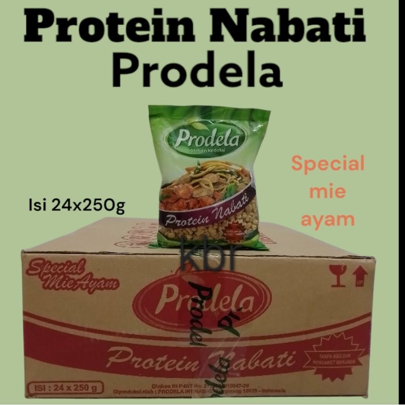 Jual ( 1 dus ) PRODELA Protein Daging Nabati 250g ( 1 DUS isi 24 bks ...