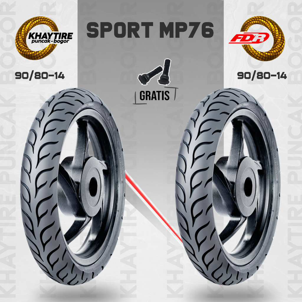 Jual Paket Ban Motor Matic RACE COMPOUND / FDR SPORT MP76 90/80 R14 ...