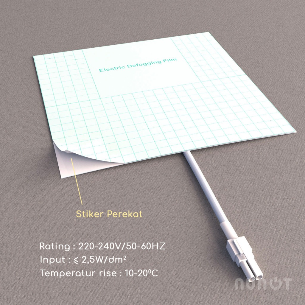 Jual Electric Defogging Film | Anti Fog | Anti Kabut Untuk Cermin ...