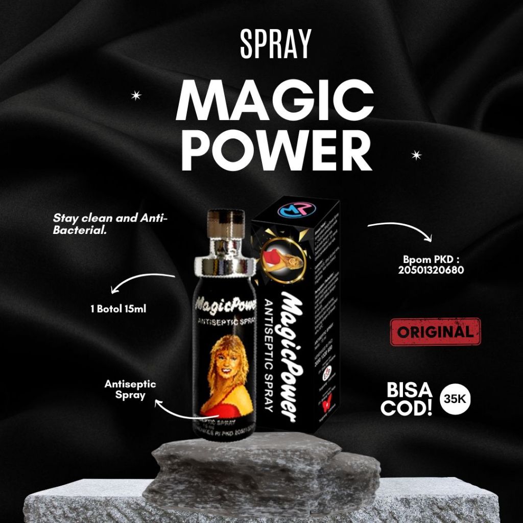 Jual Super Magic Power Spray Kemasan Botol 15ml Antiseptic Spray Pria ...