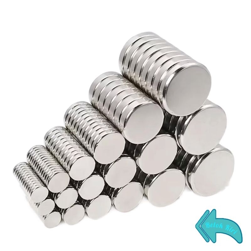 Jual Magnet Neodymium NdFeB Sangat Kuat Magnet Coin Bulat Biji Magnet ...