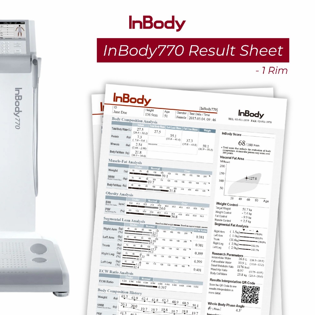 Jual InBody 770 Result Sheet | Shopee Indonesia