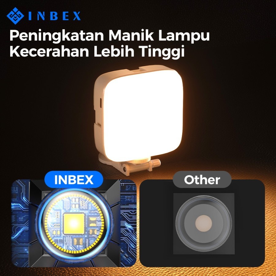 Jual INBEX IPL5 Pocket Ringlight Mini Led Lighting Konten Portable ...