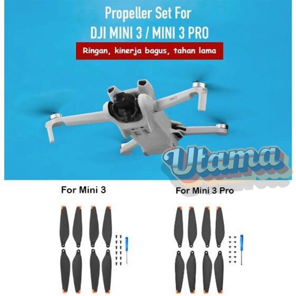 Jual Propeller Set For DJI Mini 3 & 3 Pro Pengganti Sayap Bilah Baling ...