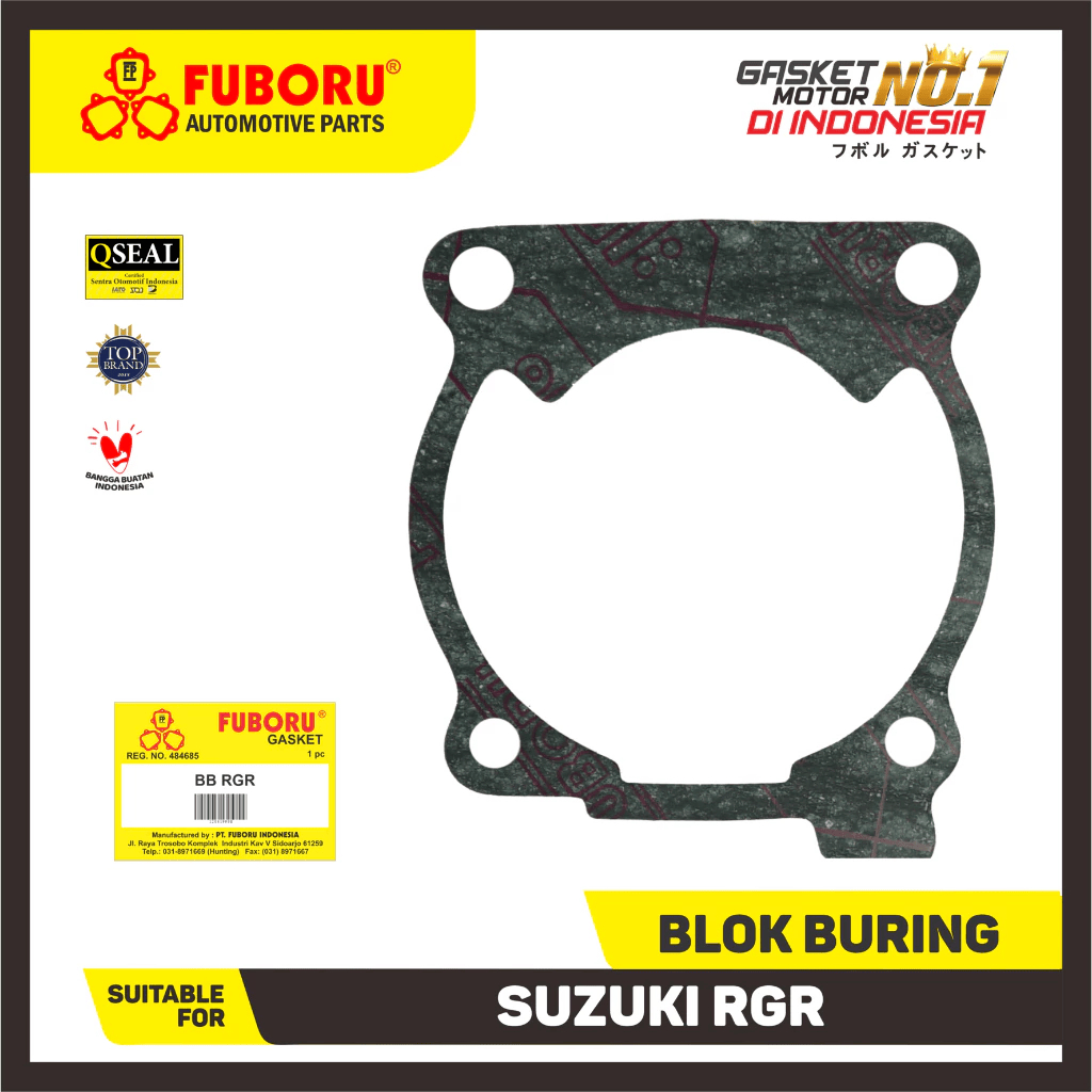 Jual PAKING BLOK BURING SUZUKI RGR 150 PERPAK GASKET BAWAH PAKING KAS ...