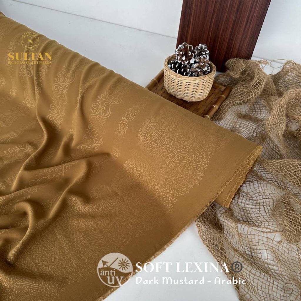 Jual KAIN SOFT LEXINA SULTAN EMBOSS ARABIC 50 cm | Shopee Indonesia