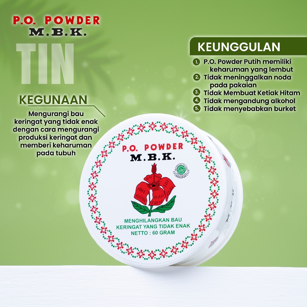 Jual ((BENTUK BULAT)) BPOM MBK PO POWDER PUTIH DAN SILVER TIN – 60 GRAM ...
