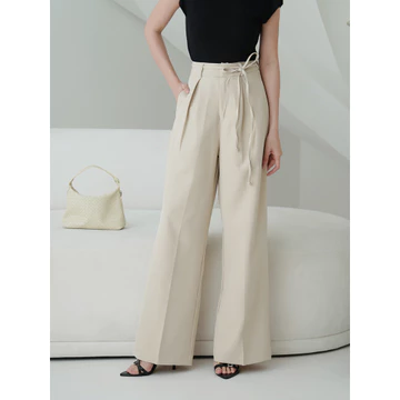 Avelle Dylan Pants Celana Panjang HW Kulot Wanita Basic Cullotte Highwaist Wide Leg Pants