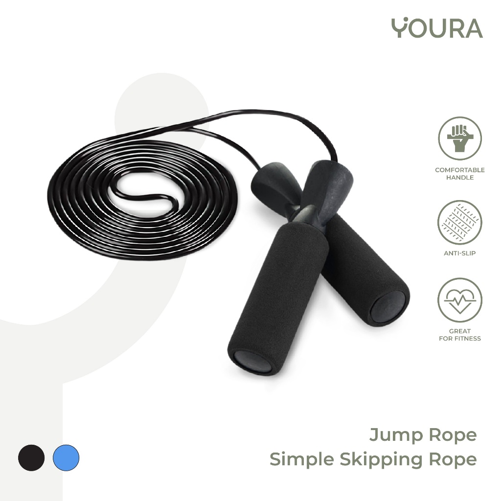 Jual YOURA - Tali Skipping Jumping Rope Skipping Rope Colorful Simple ...