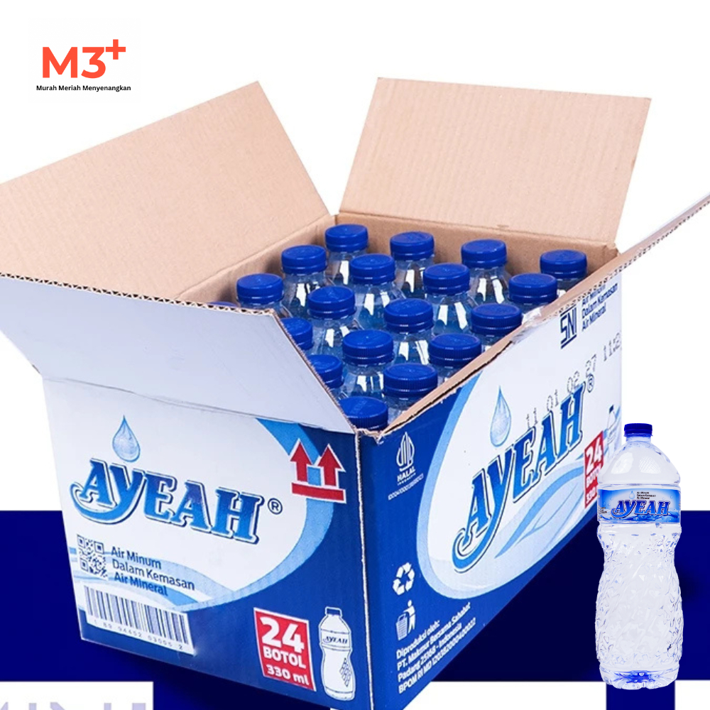 Jual Ayeah Air Mineral 330ml Botol mini perdus isi 24botol | Shopee ...
