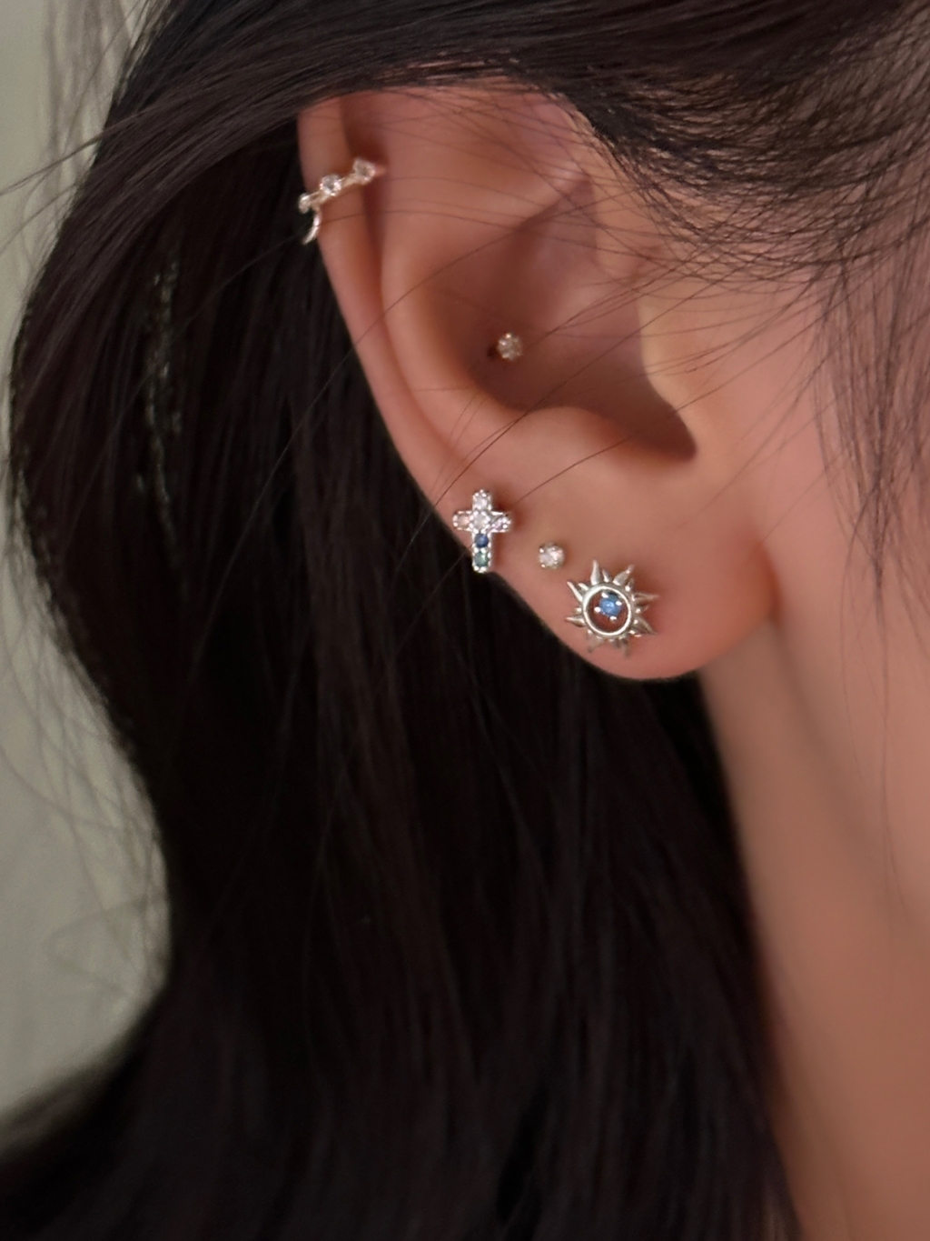 Jual ARSIS Anting kancing perak 999 sterling Wanita Kecanggihan retro ...