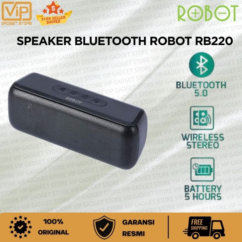 Jual Robot RB220 Speaker Bluetooth 5.0 Powerful Sound Portable True ...