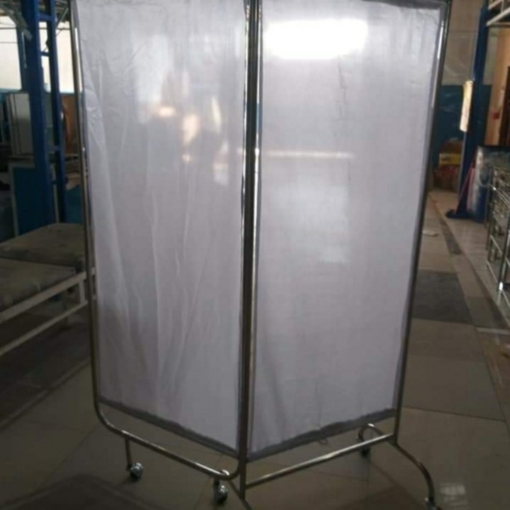 Jual Sekat Ruangan Pasien 2 Bidang Besi & Stainless / Bed Screen 2 ...