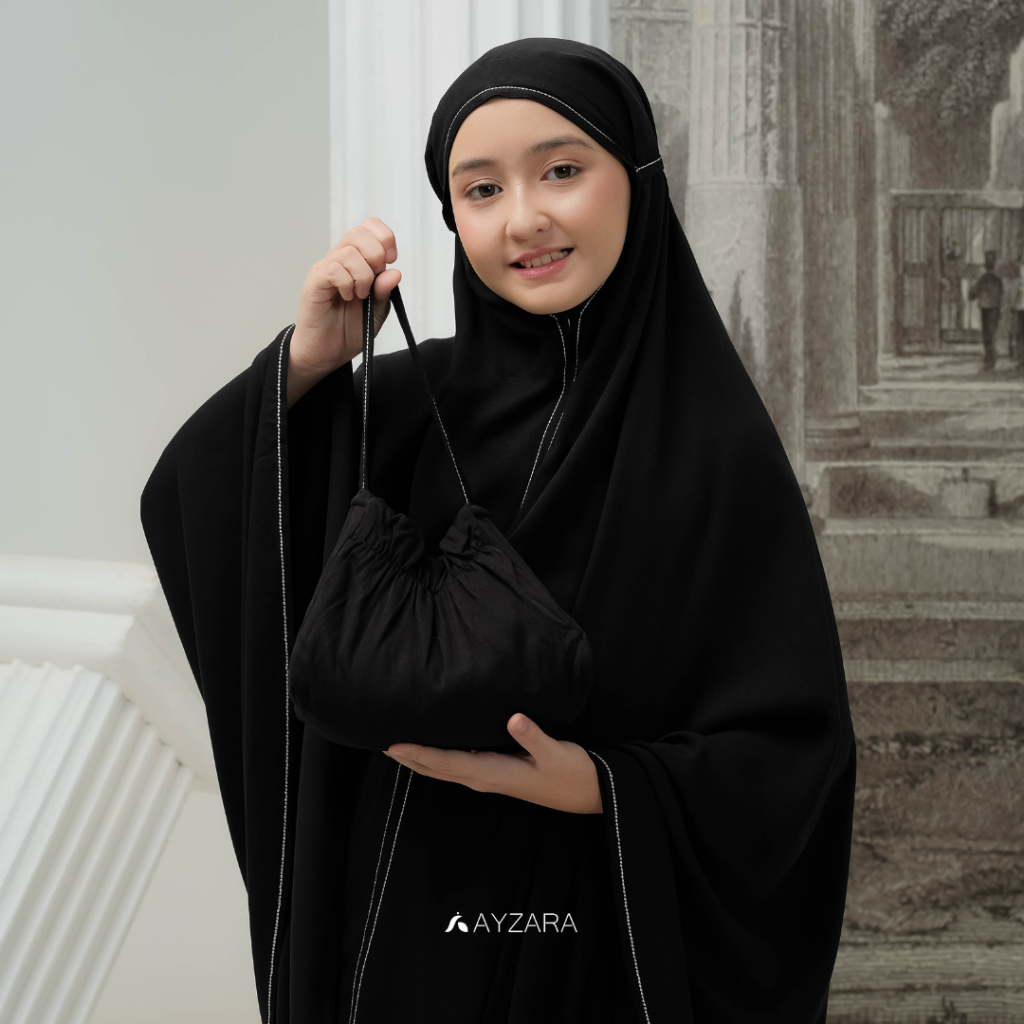 AYZARA - Mukena Anak Rayon Polos Alula Series