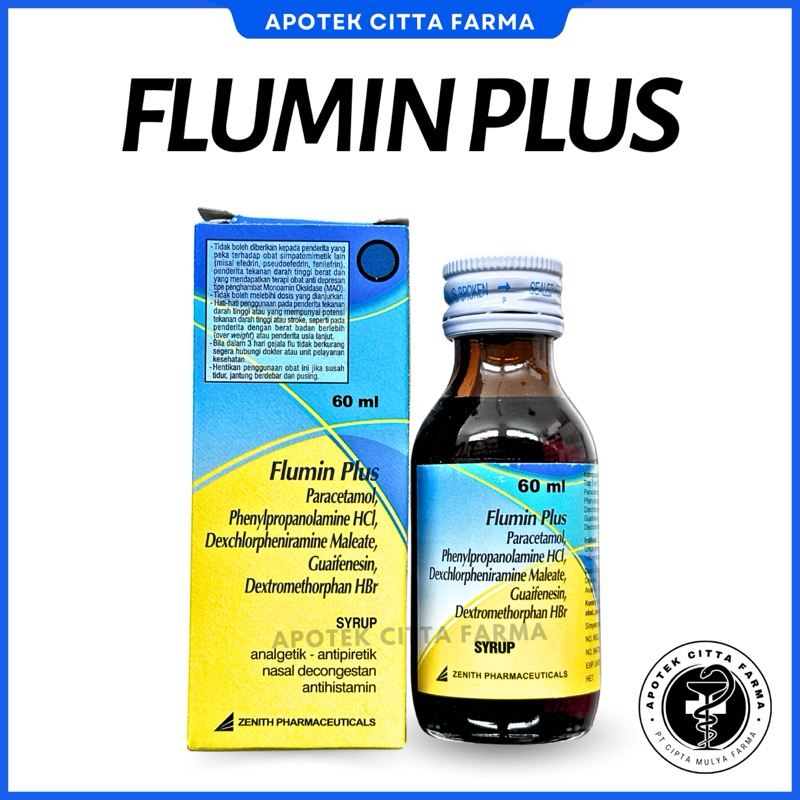 Jual Flumin Plus Sirup 60 ml - Meringankan Gejala Flu Seperti Demam ...