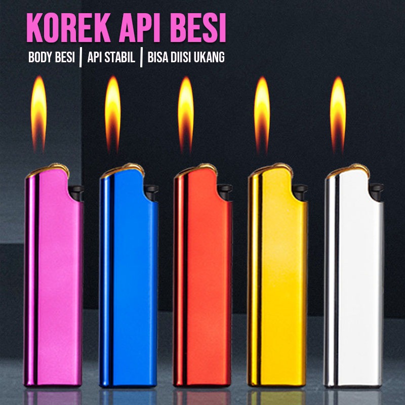 Jual BBAK HARGA GROSIR Korek Api Gas Isi Ulang Body Bahan Besi Kokoh ...