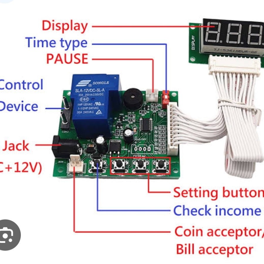Jual Modul Digital Timer Laundry Koin JY-17B Digital Timer Board ...