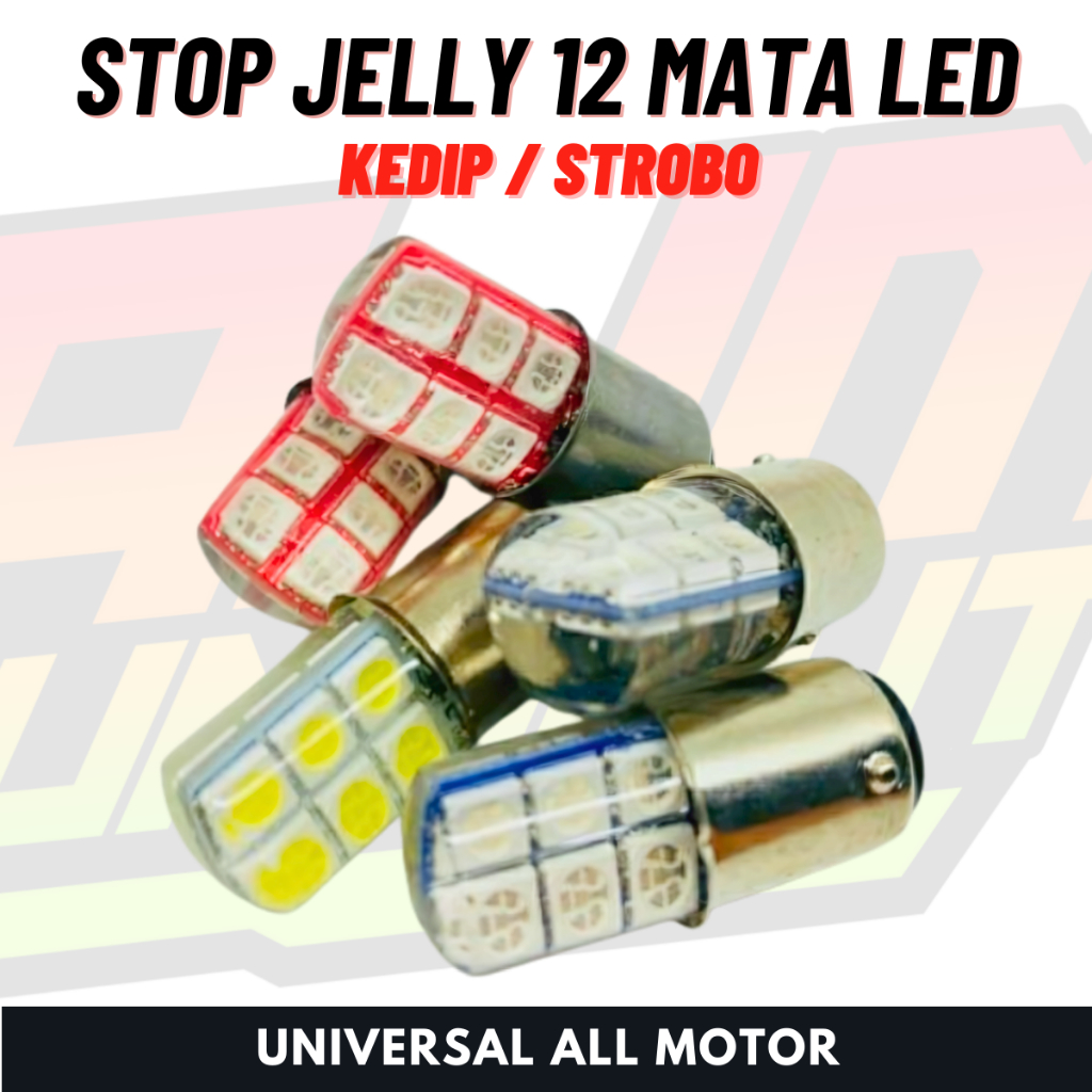 Jual Lampu Dop Stop LED 12 Mata Belakang Putih Universal Vario Beat ...