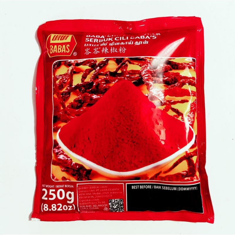 Jual BABA CHILLI POWDER 250gr 05.2026 | Shopee Indonesia