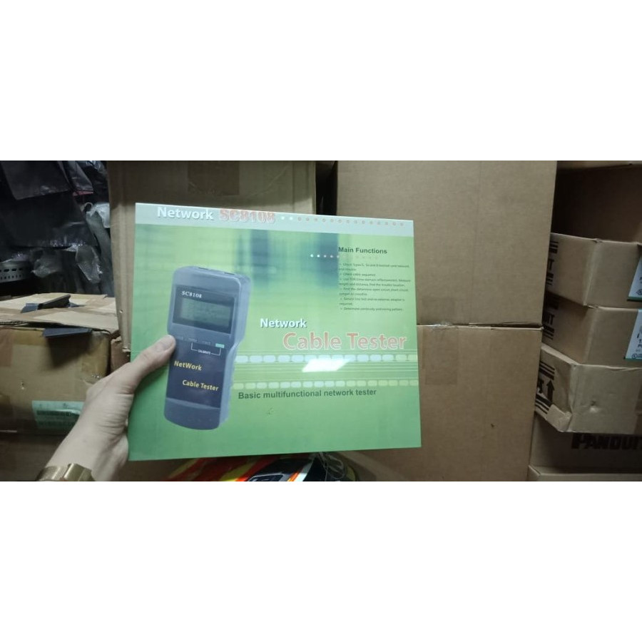 Jual LAN Tester Digital sc8108 / Lan Tester Rj45 RG45 | Shopee Indonesia