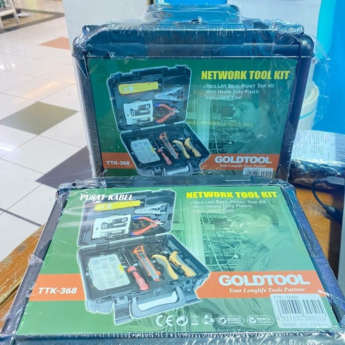 Jual Goldtool TTK-368 Lan Basic Repair Tool Kit 9-Piece | Shopee Indonesia