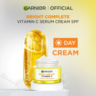 Garnier Bright Complete Serum Day Cream SPF36 Skin Care - 50ml | Mencerahkan wajah | Menyamarkan Flek Hitam