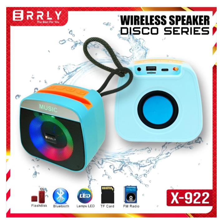 Jual TG ACC -Speaker Bluetooth Wireless ERRLY X922 LED Disco RGB Speker ...