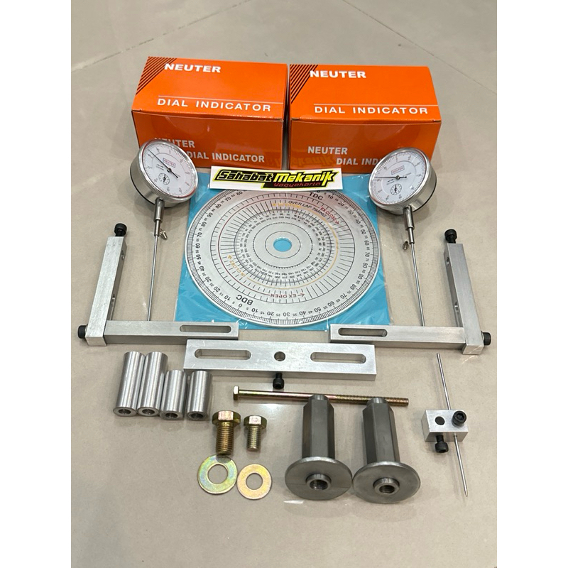 Jual dial motor set busur derajat set dayel dial indicator paket ...