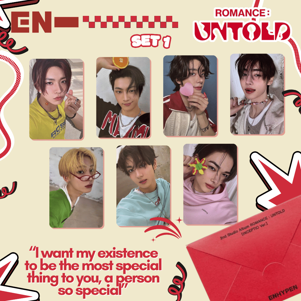 Jual PHOTOCARD KPOP ROMANCE UNTOLD || ENHYPEN - ( INCEPTIO VER ...