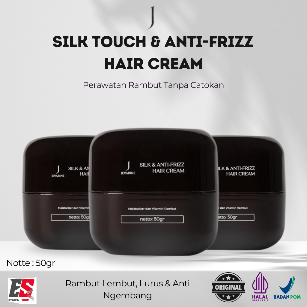 Jual Jevarine Silky Anti Frizz Hair Cream | Efektif Mengatasi Rambut ...