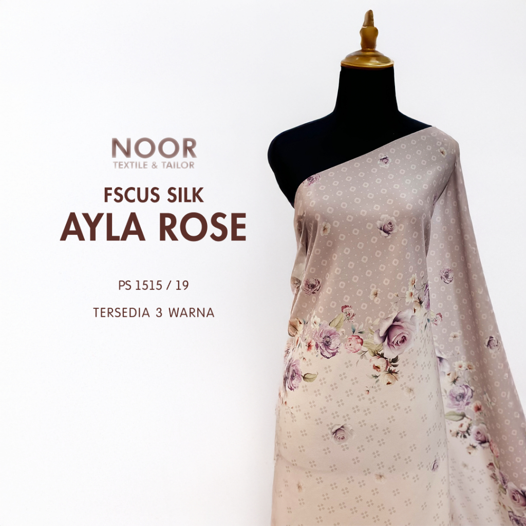Jual Silk Print | Fersaceus - AYLA ROSE | Motif Atas Bawah | 3 Warna ...