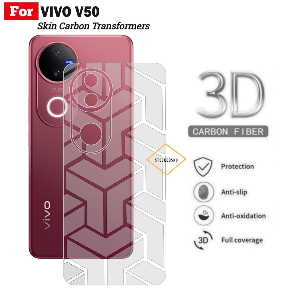 Jual Skin Carbon Vivo V50 / V50 Lite Garskin Motid Transformers ...