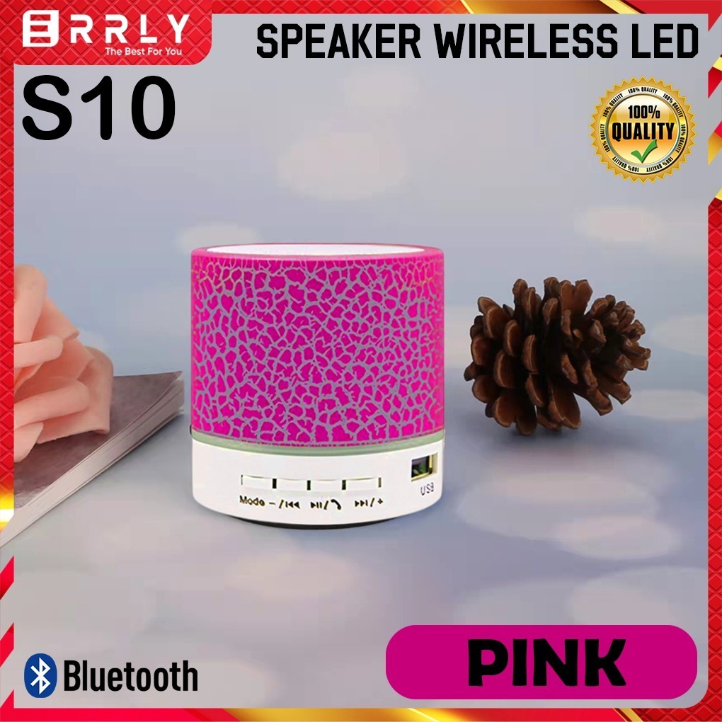 Jual Speaker Bluetooth Mini Wireless S10 LAMPU LED Mode Retak Music Box ...