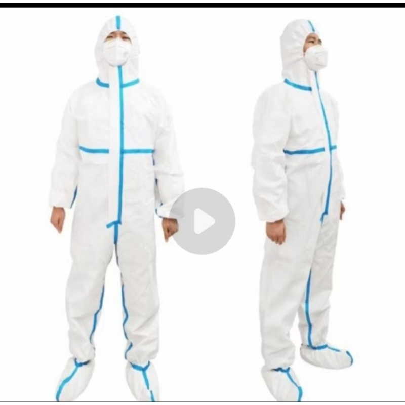 Jual apd hazmat jas hujan baju full standar WHO anti virus bakteri ...