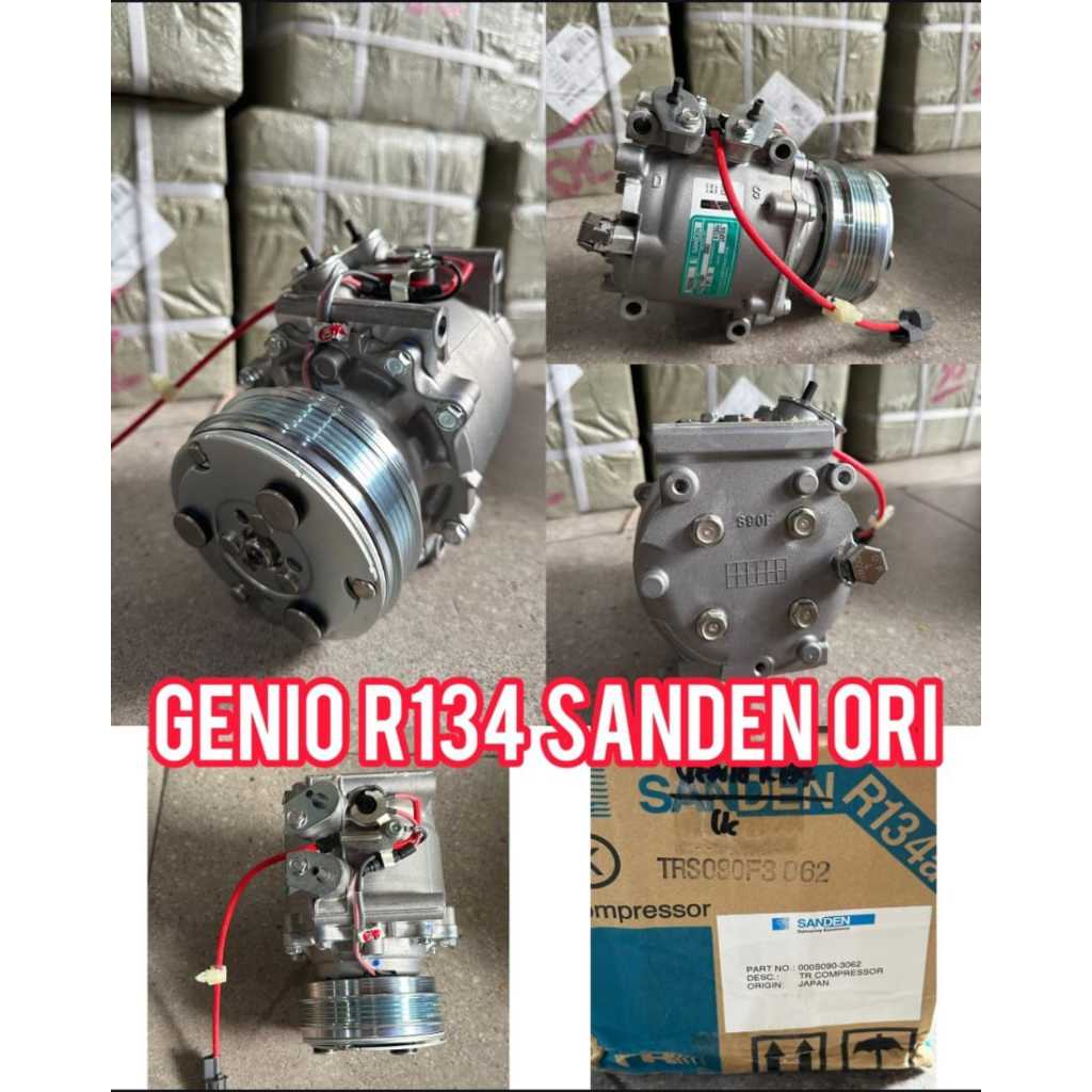 Jual Compressor Kompresor AC Mobil Honda Genio / City R134 Sanden Ori ...