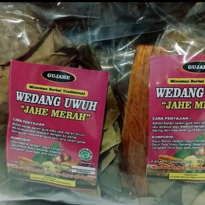 Jual Wedang Uwuh Jahe Merah /Minuman Herbal Tradisional Khas Bantul ...