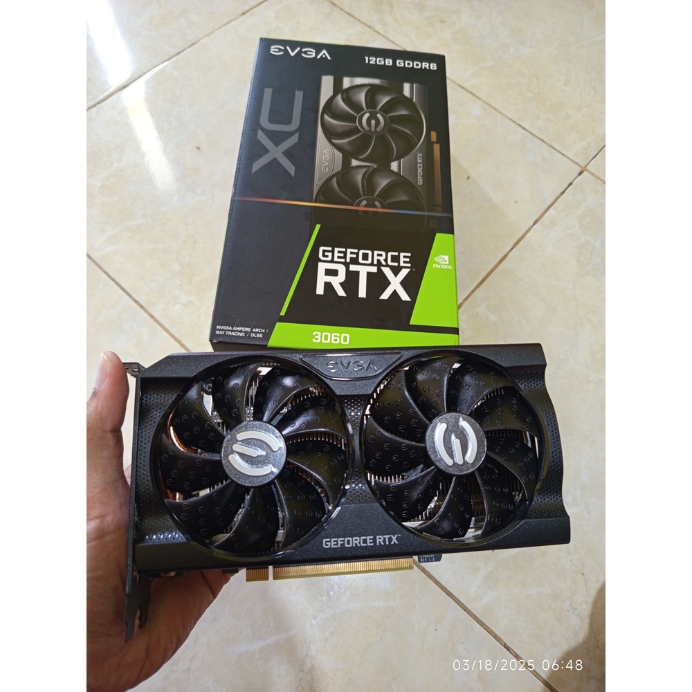 Jual EVGA RTX 3060 12GB 192Bit DDR6 1x8 Pin Power | Shopee Indonesia