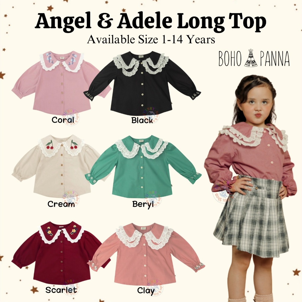 Jual Bohopanna Angel Top 114 Tahun Adele Long Sleeve / Kemeja Panjang(01)