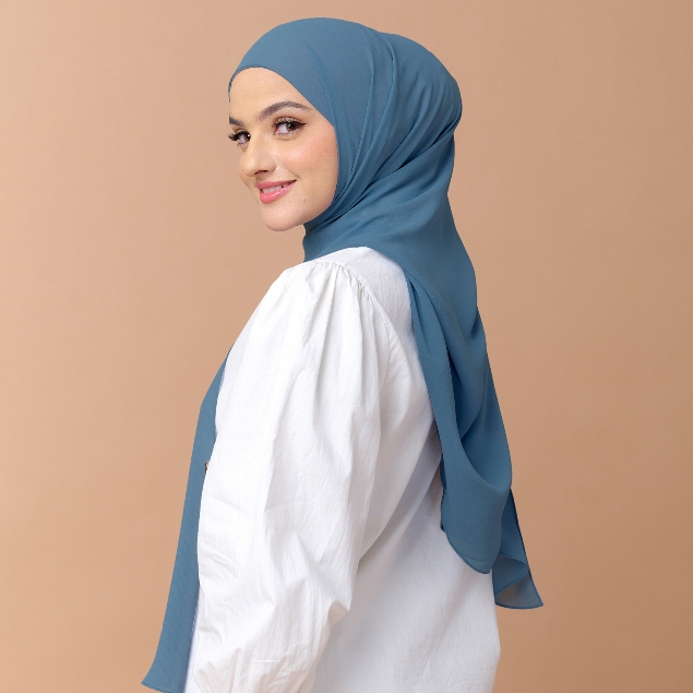 Nabillasyal Haura Series Pashmina 2 In 1 Hijab Semi Instant Ceruti