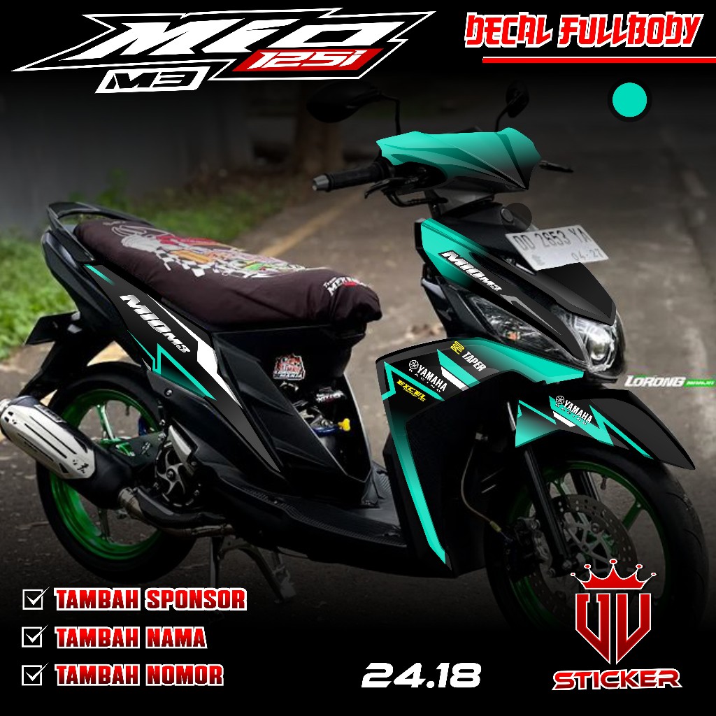 Jual Sticker Decal Full Body Yamaha MIO Z Mio M3 125 Sticker Decal Mio ...