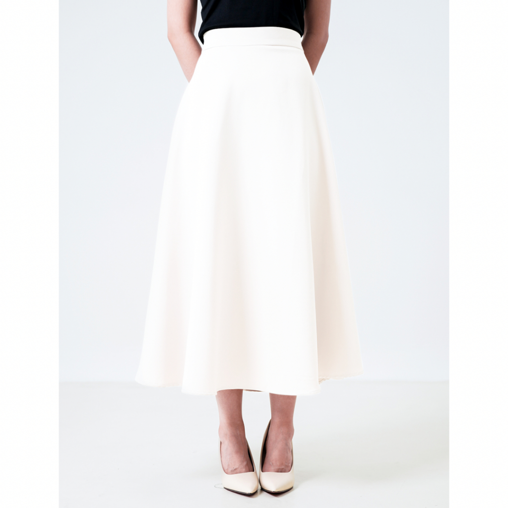Severli Fuji Midi Skirt | Rok Kerja Kuliah Wanita Korean Style Formal Casual - foto 3